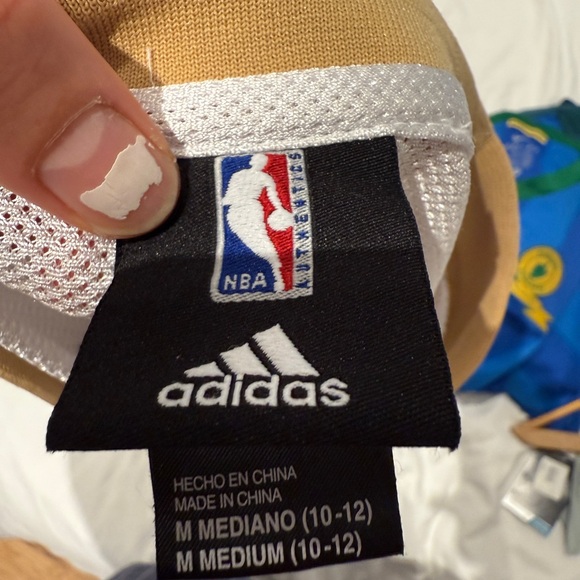 Adidas NBA White and Gold Jersey - Picture 3 of 3